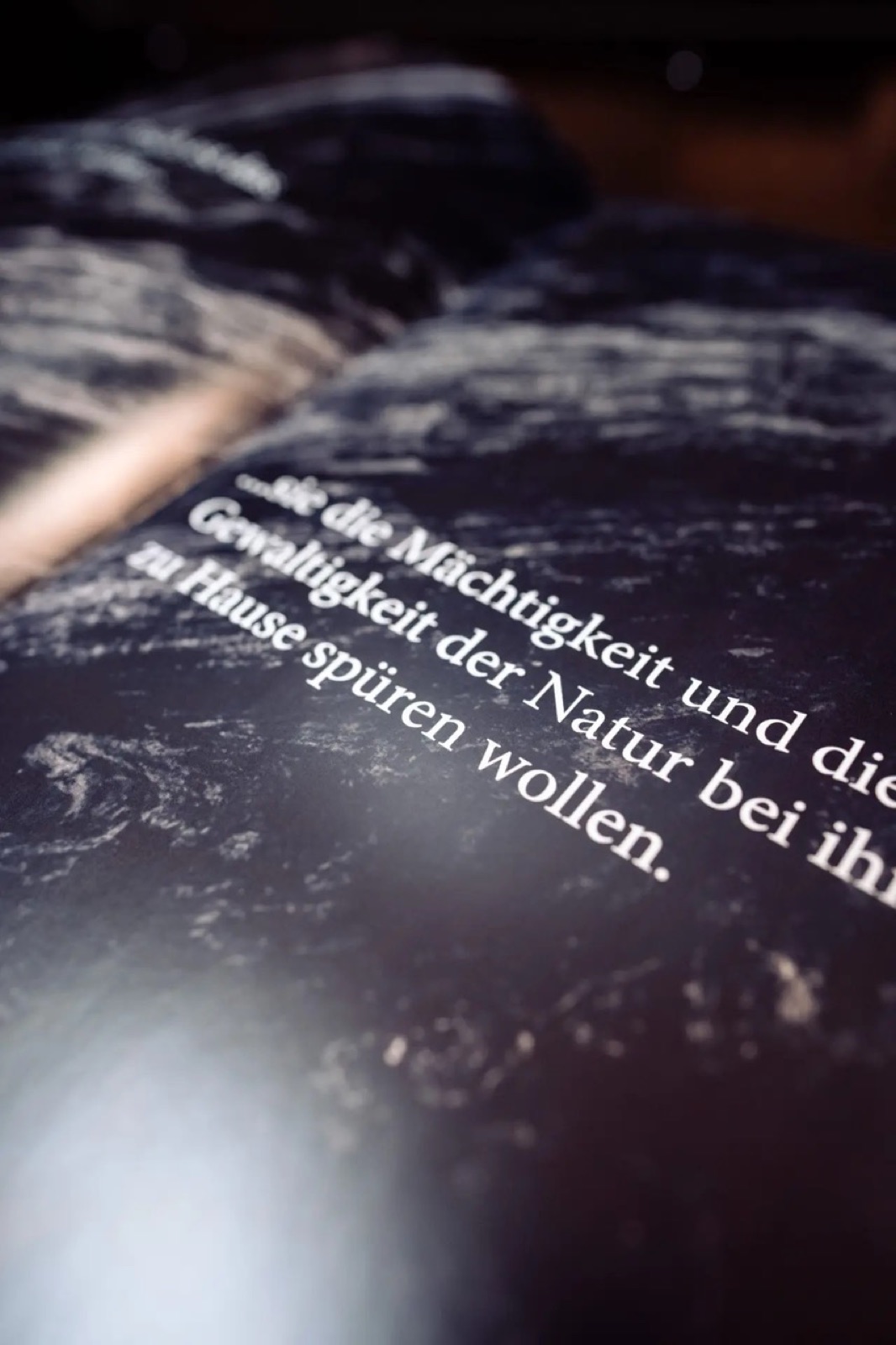 Typografie-Detail aus dem gestalteten Oakbrother-Katalog von Druckerei Block